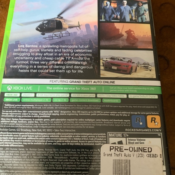 Grand Theft Auto V Xbox 360 GTA 5 - Picture 7 of 7